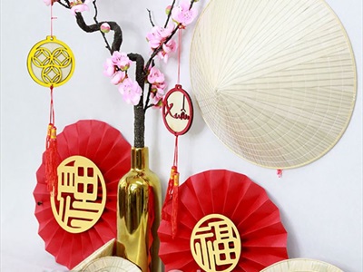 Nón lá trang trí hàng đẹp nhiều cỡ NON-T-01